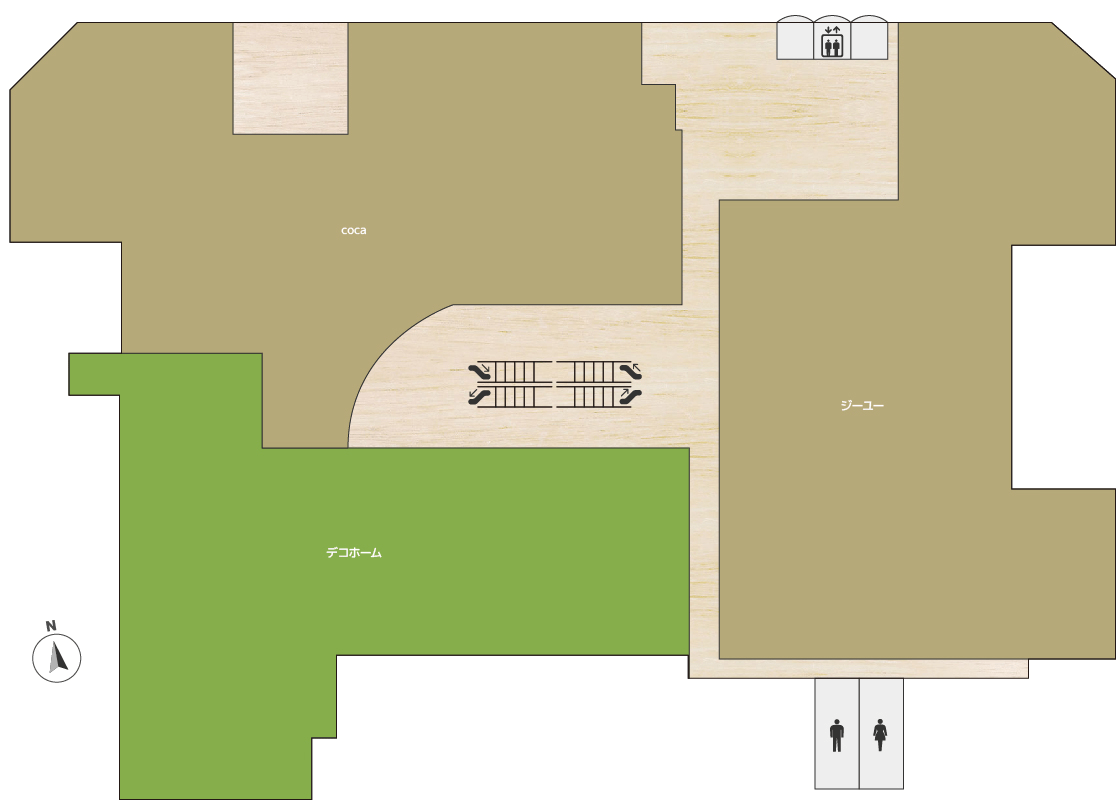 T-FACE A館4F フロア図