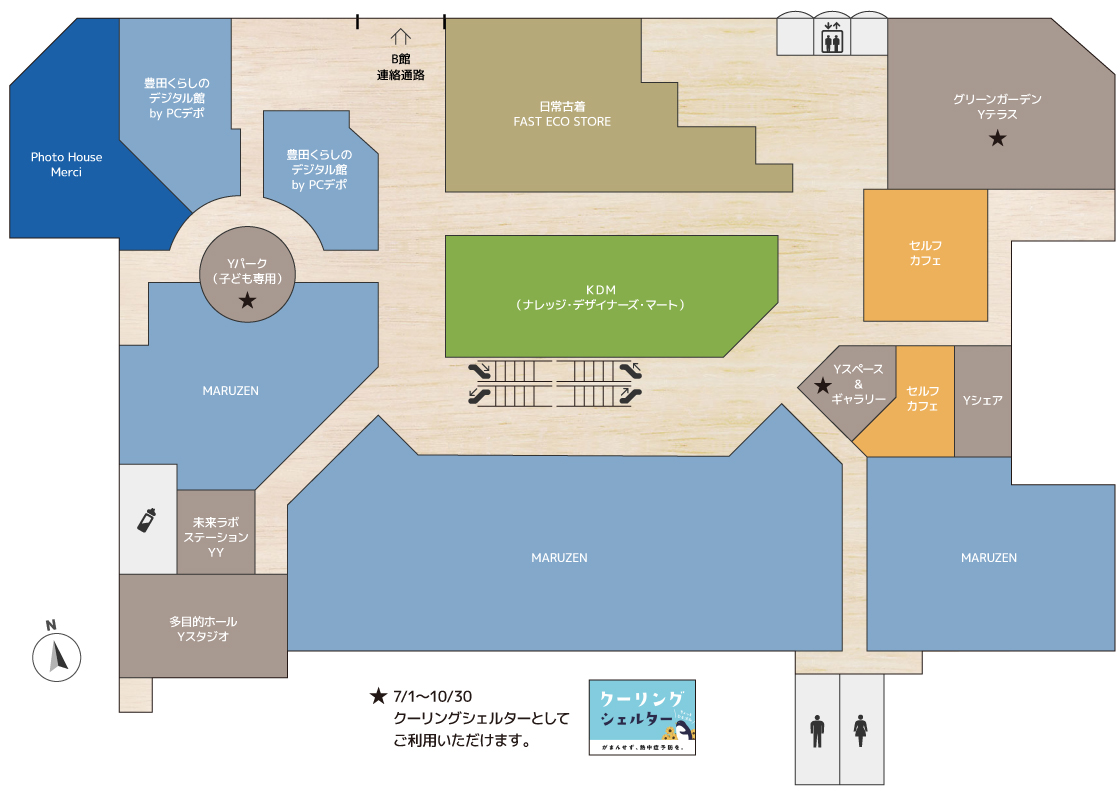 T-FACE A館6F フロア図