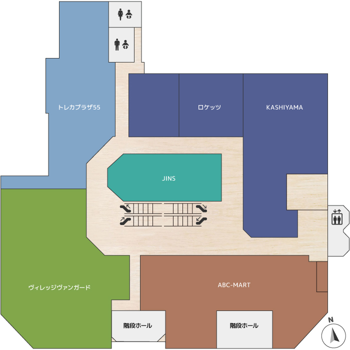 T-FACE B館5F フロア図