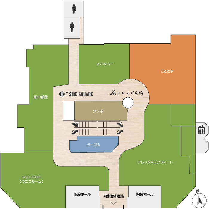 T-FACE B館6F フロア図